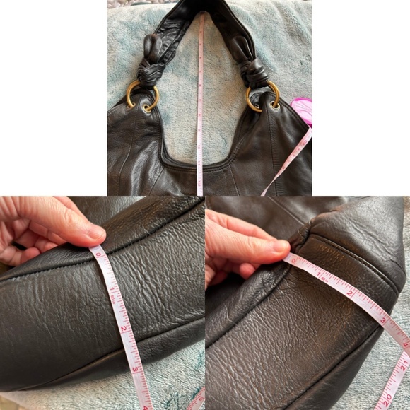 Rare Vintage NATURALIZER Leather Hobo Shoulder Bag - Picture 13 of 17